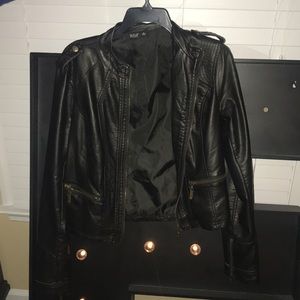 Fake leather jacket